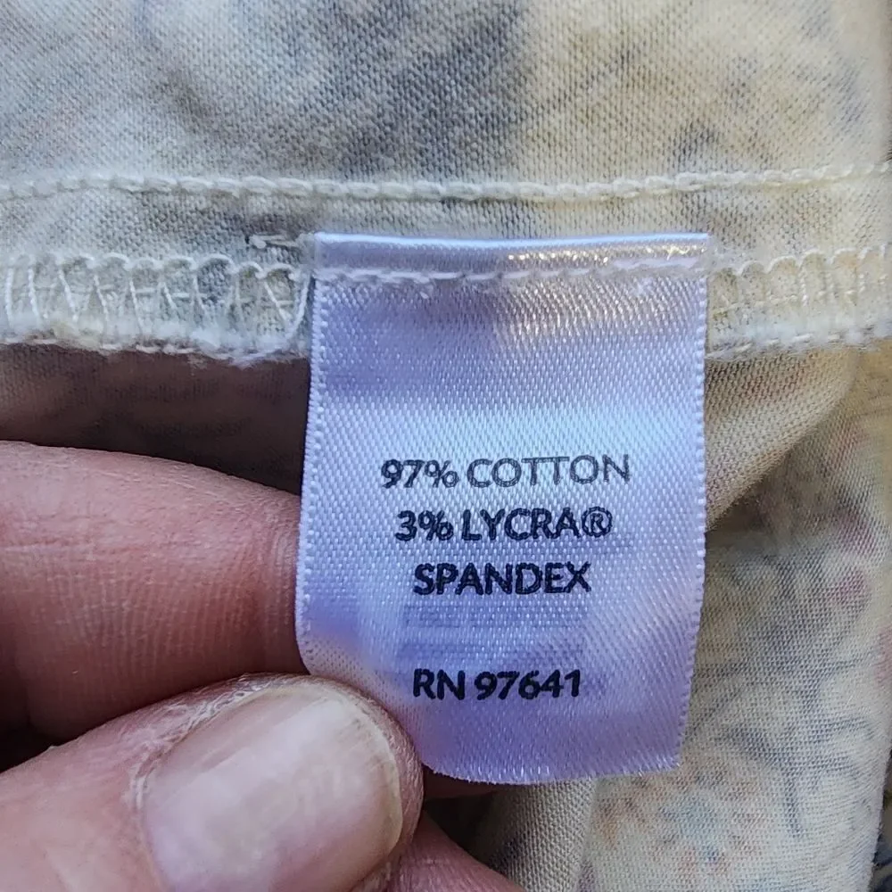 J.Jill skirt 6p live-in Chino floral cotton blend Cottagecore Country